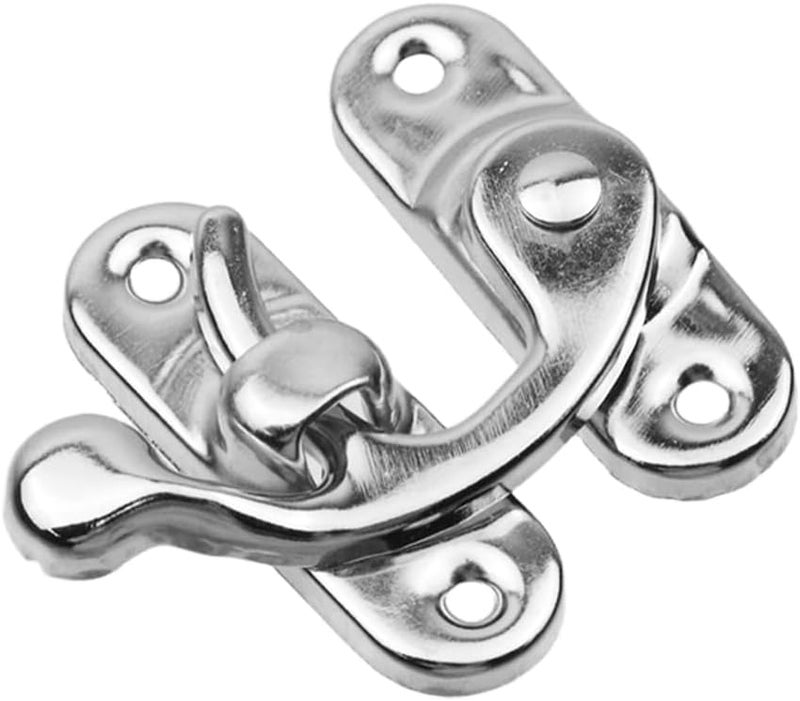 Sscon 20Pcs Silver Vintage Lock Clasp Right Latch Antique Swing Clasp Latch for Jewelry Box (43mm x 37mm) - Image 3